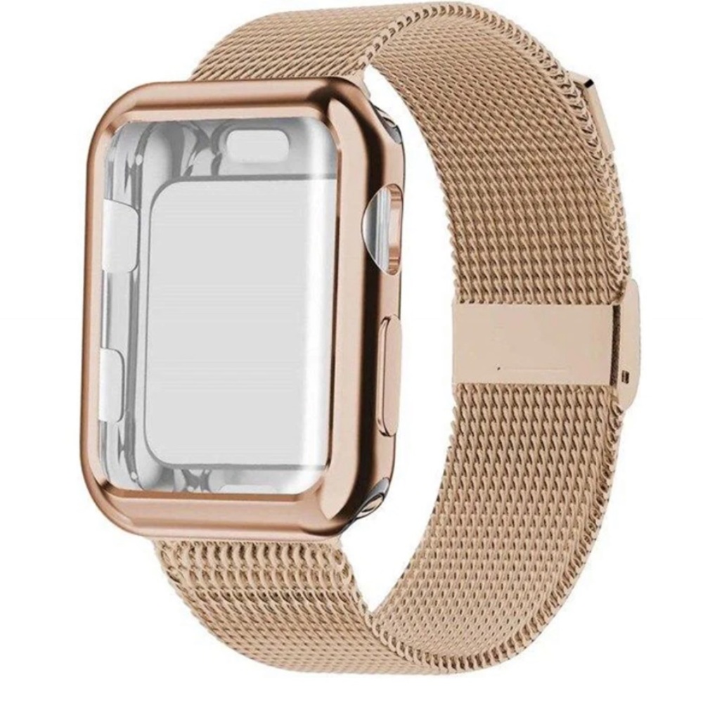 BRAND NEW Arche Milanese Metal Band+Case/Light Gold/40MM